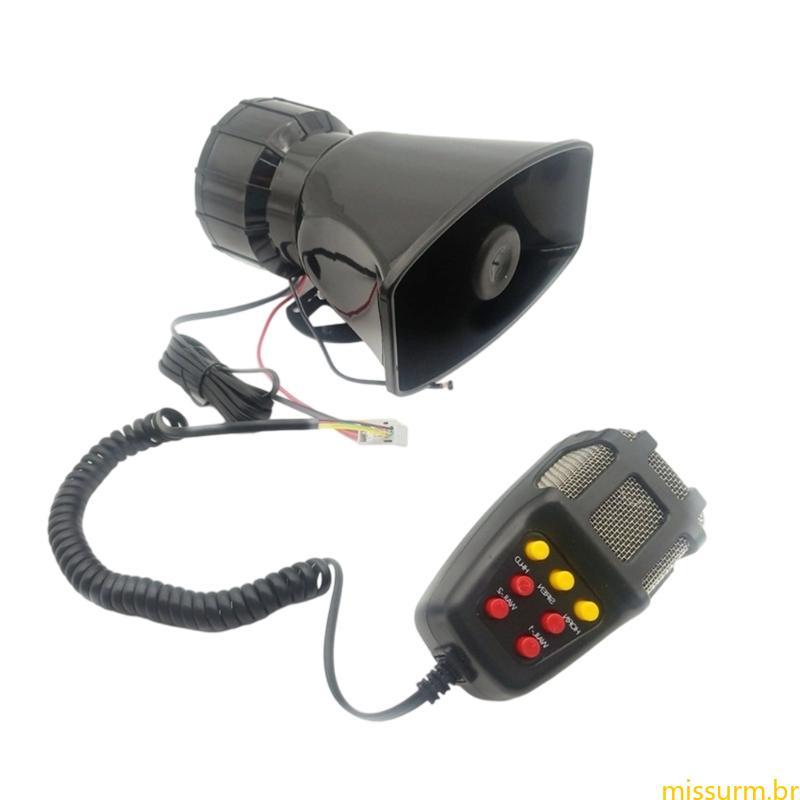 Melhor Buzina Carro 12V 7 100W Captador, Fácil Instalação, Saída Som
