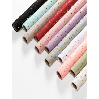 Buquê de embrulho de flores, papel estrela, lua, gaze brilhante, estrela, gaze, lanches, artesanal, estilo DIY, gaze, lo