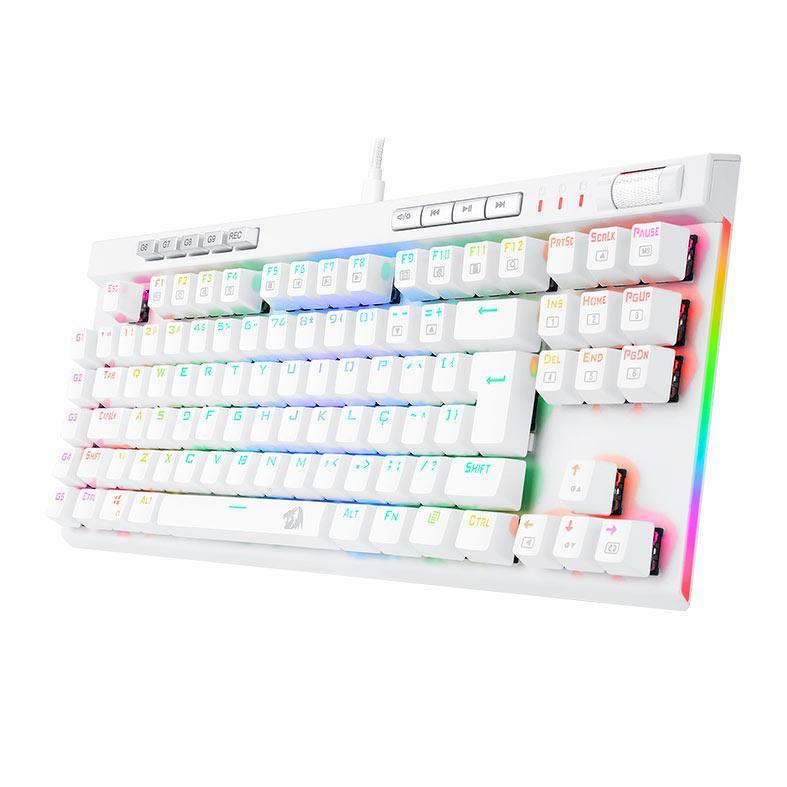 Teclado Mecanico Gamer Redragon Magic-Wand Pro, RGB, Switch Azul, Branco, K587W-RGB-PRO BLUE — imagem 2 de 2