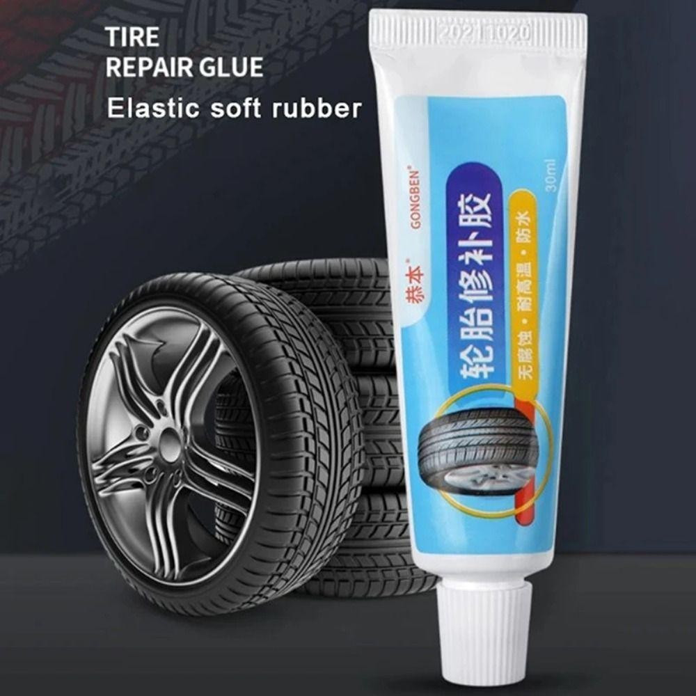 Cola de Reparação de Pneus Xuri, Selante Líquido Preto Resistente ao Desgaste, Adesivo de Borracha de Alta Resistência F