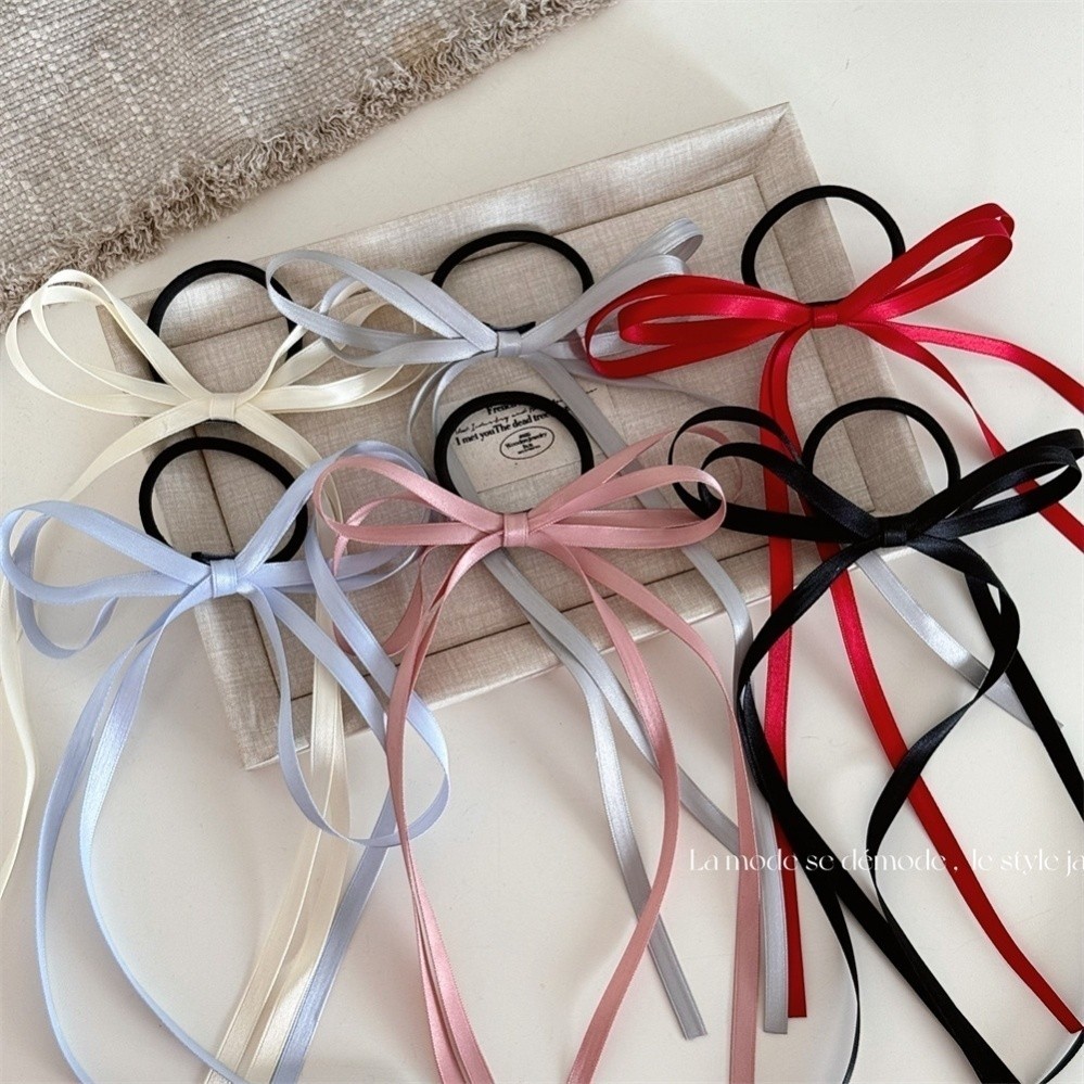Versão coreana novo estilo Ballet estilo arco Streamer doce menina faixa de cabelo Grab clip High-End Design pequeno gra
