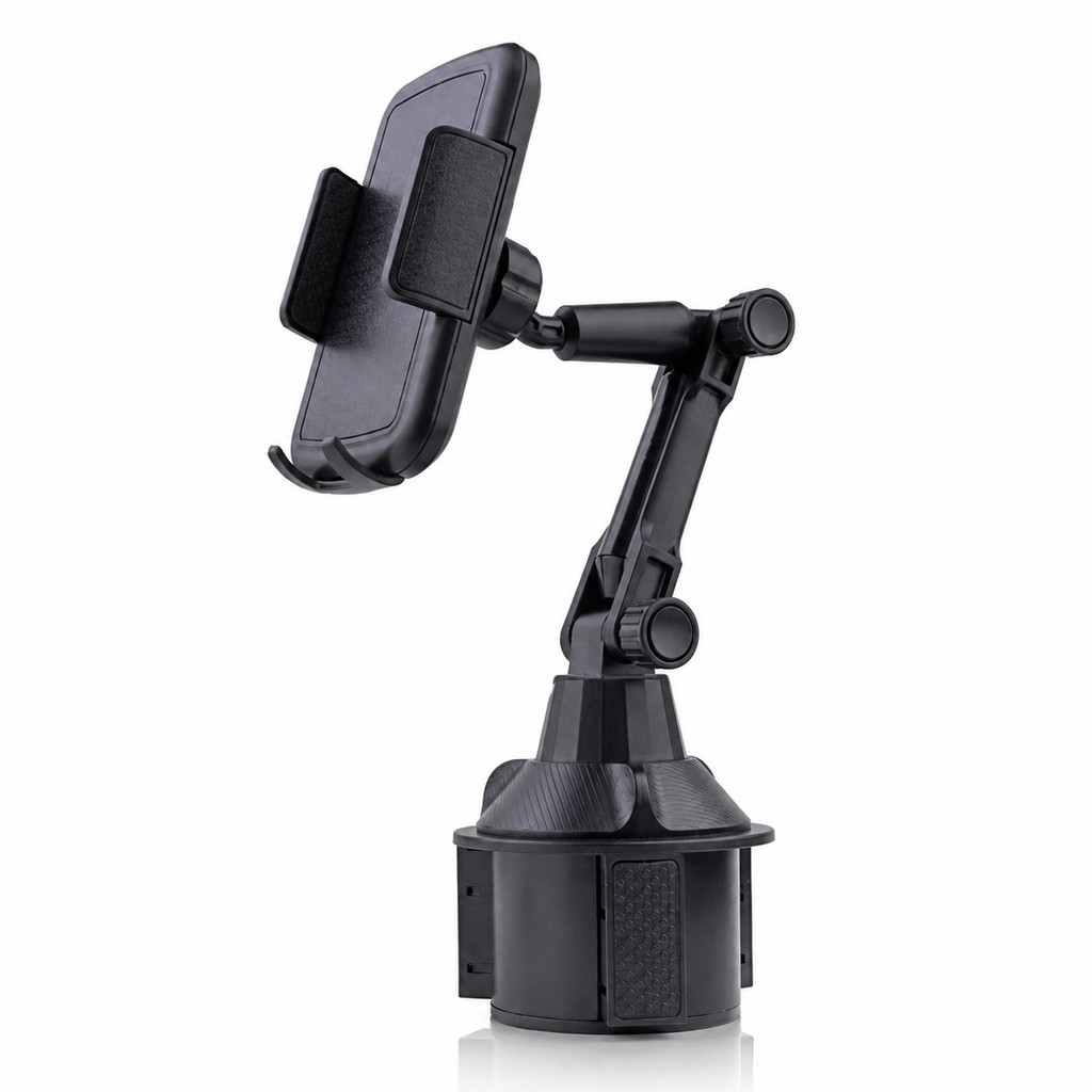 Suporte Veicular para Celular Articulado Porta Copos Ajustável para Carro Smartphone