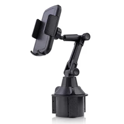 Suporte Veicular para Celular Articulado Porta Copos Ajustável para Carro Smartphone