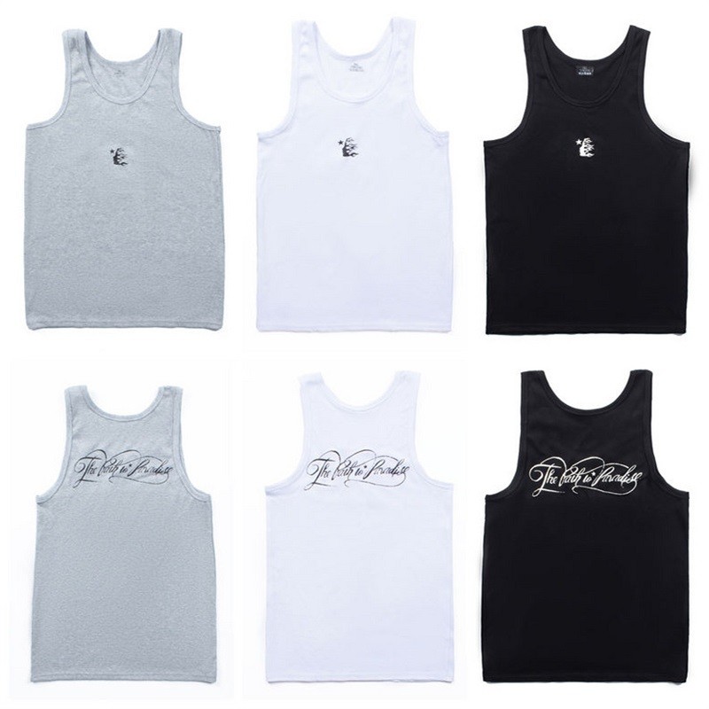 INS europeu americano street Wear estrela mesmo estilo High street esportes lazer verão respirável cor sólida sem mangas