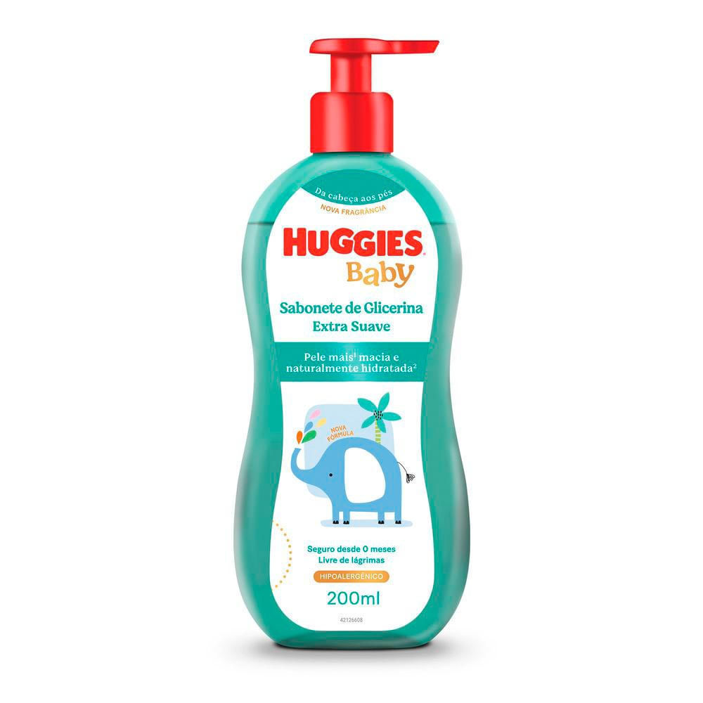 Sabonete Líquido Infantil Huggies Extra Suave 200ml