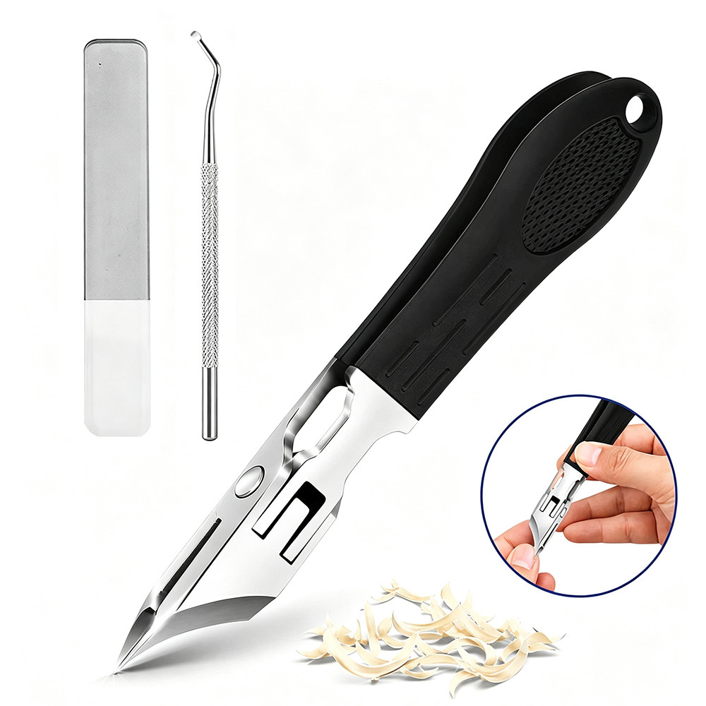 Kit 3 Cortador De Unhas Encravadas Precisão Alta Corte Ferramenta Podologia Doméstica