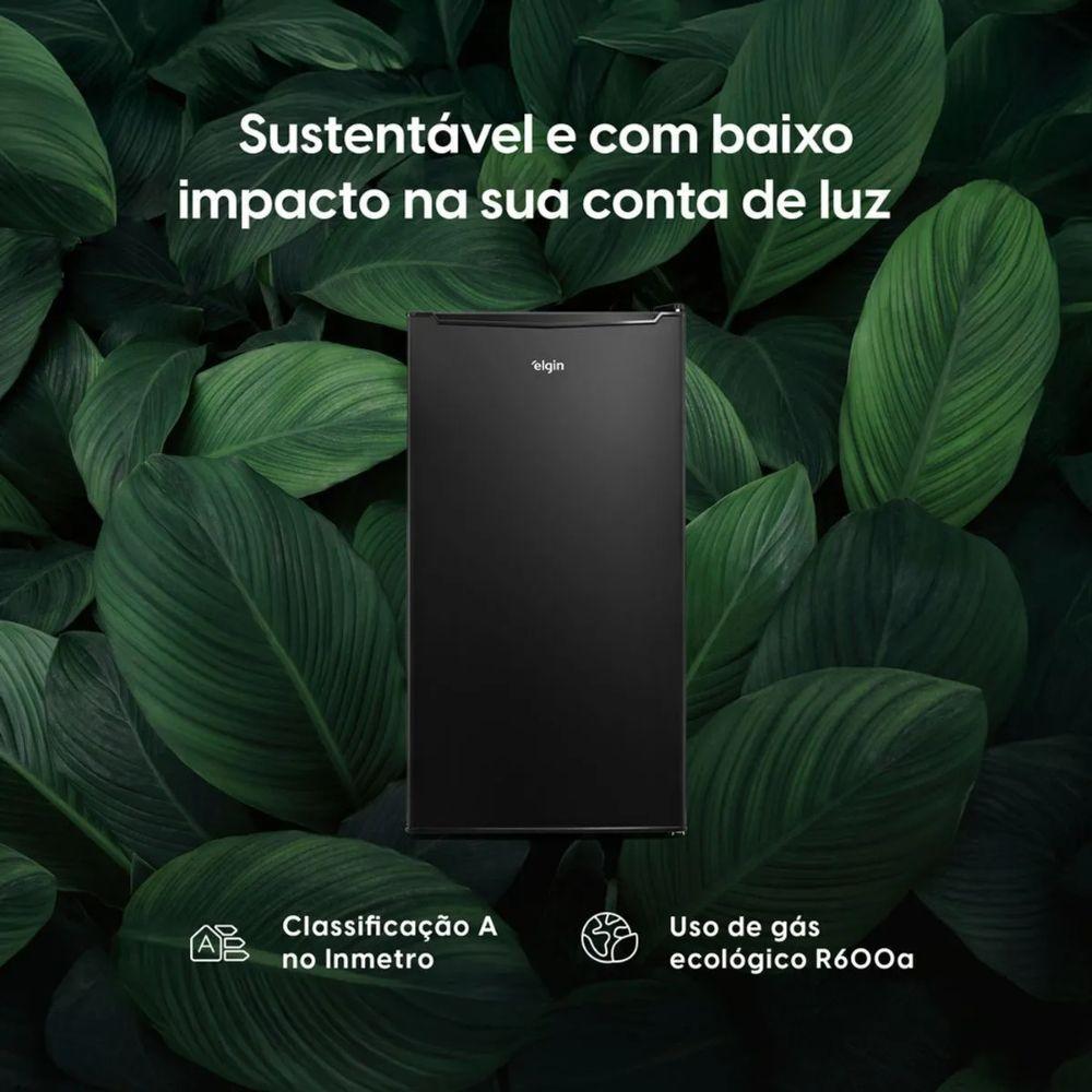 Frigobar Elgin BAFN093D1NAP 93L Compartimento Extra Frio Porta Reversivel Preto 110V — imagem 2 de 2