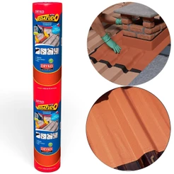 Fita manta asfáltica auto adesiva terracota multiuso 90cm x 10m Vedatudo Dryko
