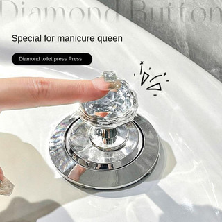 Botão Mágico para Descarga de Vaso Sanitário, Manípulo Universal de Plástico em Forma de Coração para Tanque, Puxador pa