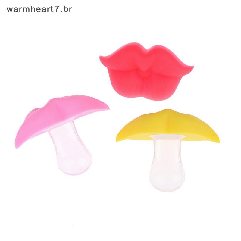 Chupeta Em Forma De Lábio Quente Para Bebês Engraçado Confortável De Silicone Com Mamilos Perfeito Alimentação De Crianç