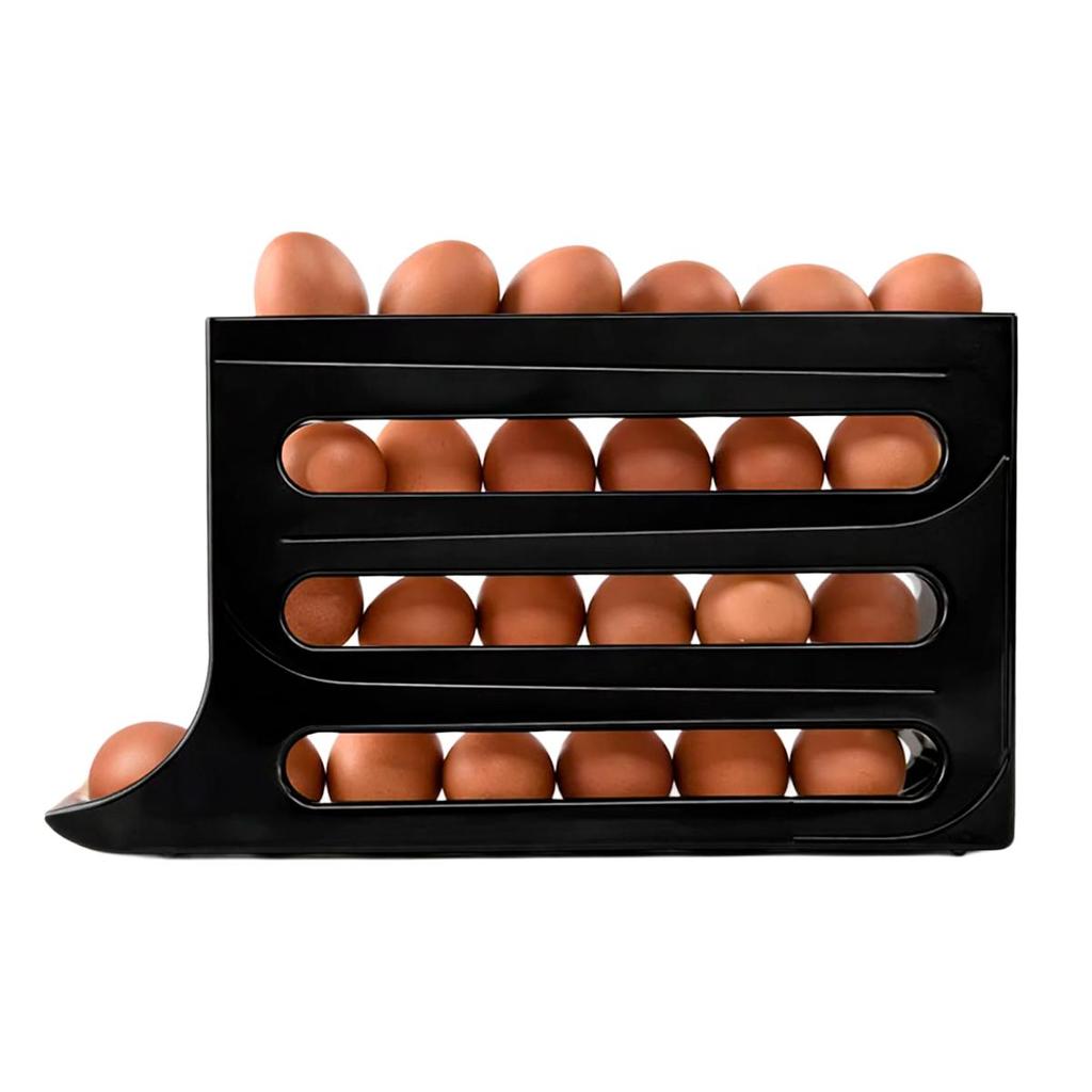 Organizador Porta Ovos Automático 30 Unidades Preto - Arqplast — imagem 2 de 2