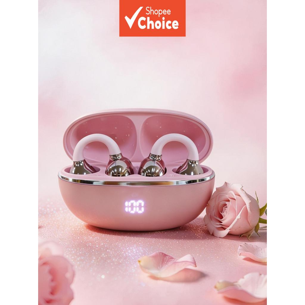 Fones de ouvido Bluetooth por clipe de orelha: chamadas sem fio, conexão rápida a smartphones, tablets, telefones