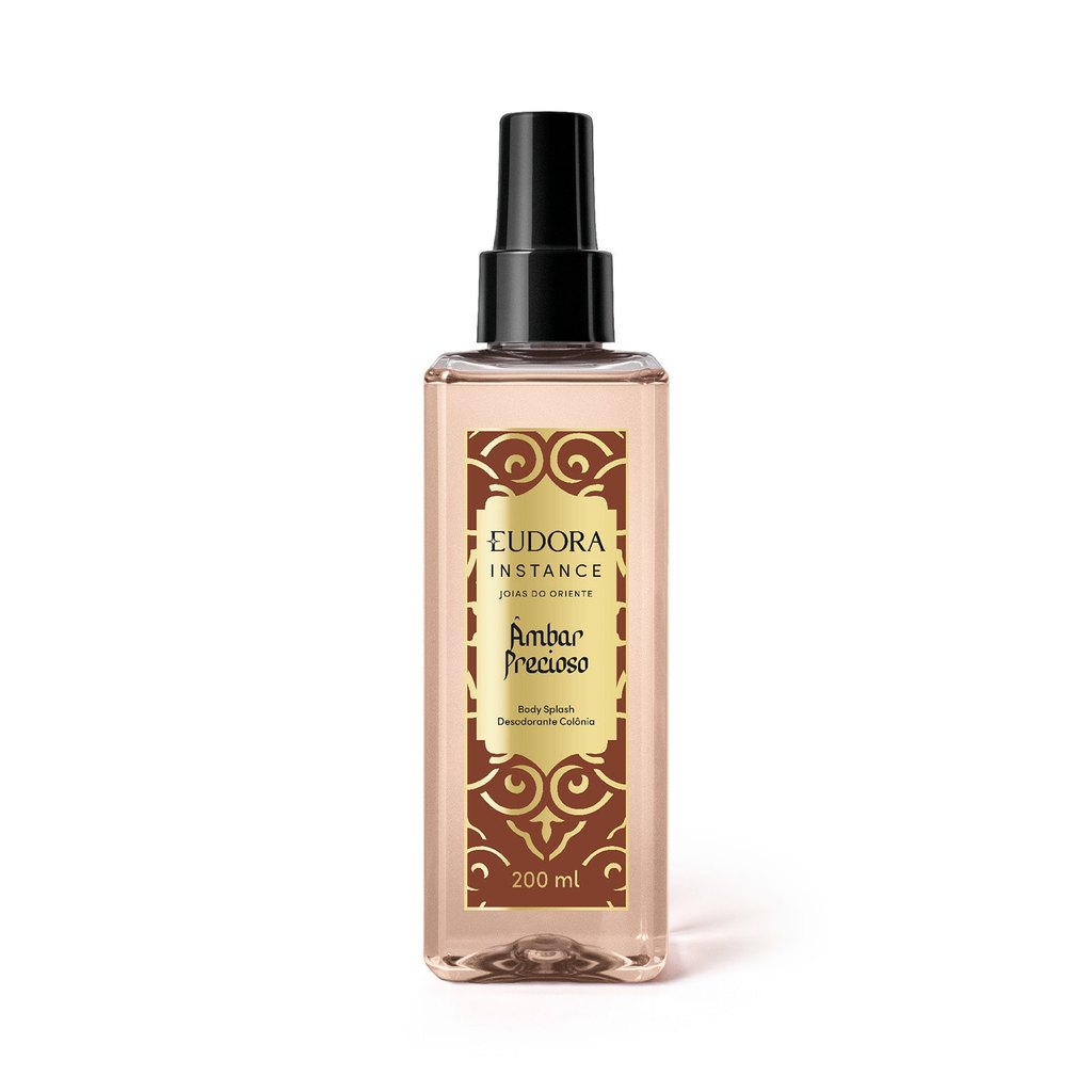 Eudora Instance Body Splash Desodorante Colônia Âmbar Precioso 200ml