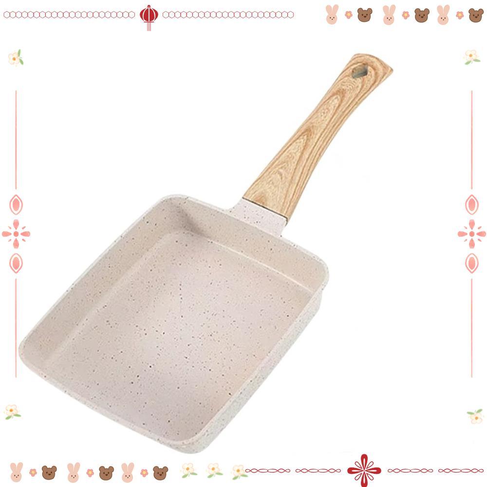 Panela De Omelete Japonesa , Rolo De Ovo Antiaderente Tamagoyaki , Alça Retangular Anti Escaldante , Frigideira Pequena