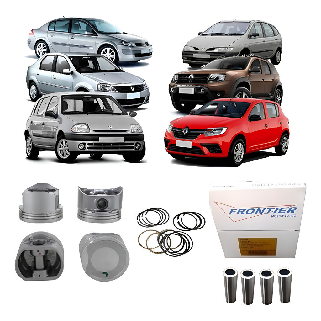 Pistão C/ Aneis 0,50 Duster Sandero Logan 1.6 16v Flex K4m