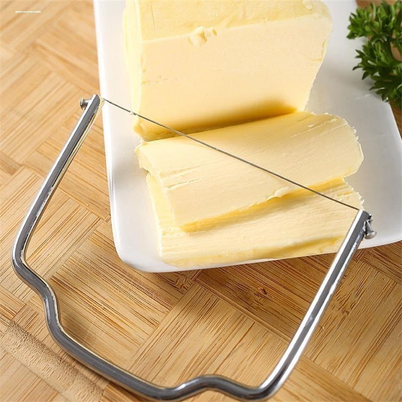 304 aço inoxidável queijo fio de aço corte ovo gema creme cortador queijo cortador simples corda aço Slicer