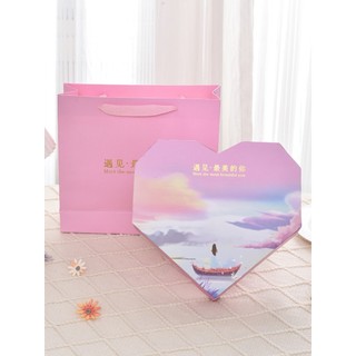 Novo estilo amor açúcar mascavo rosa gengibre chá caixa de presente caixa vazia presente de aniversário caixa de present