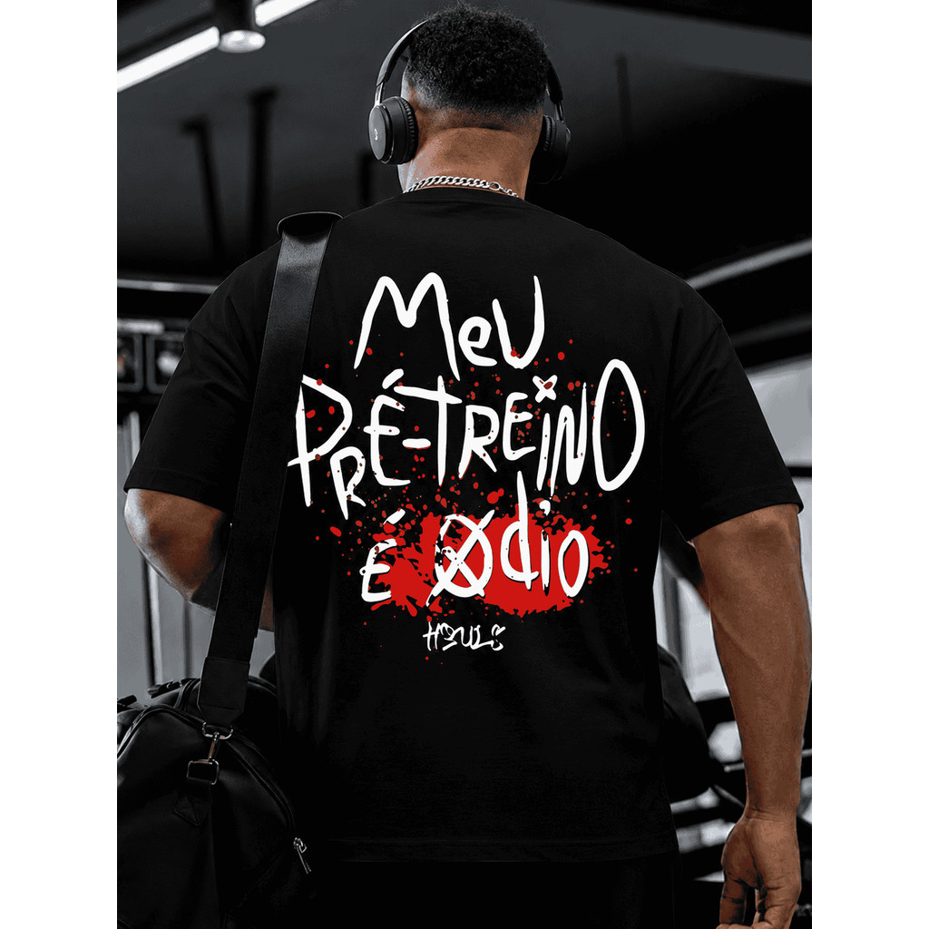 Camiseta Oversized Masculina Trembolona Academia Streetwear Premium Algodão Confortável Alta Qualidade Envio Rápido