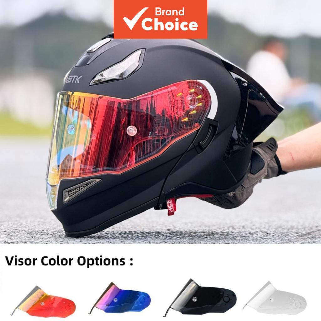 Capacete de Motocicleta NBTK Preto Fosco – 3 em 1 Conversível de Fechado a Aberto/3/4, Certificado DOT, Viseiras Duplas,