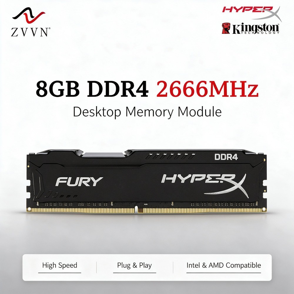 8 Gb DDR4 2600 Mhz Para HyperX FURY Lote 1.2 V DIMM PC4 Desktop RAM 288 Pinos