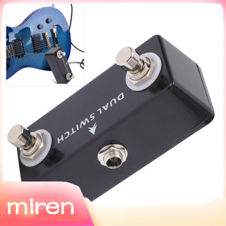 Miren.br Interruptor de pé duplo momentâneo para guitarra, pedal, torneira, acessórios, controlador de bloqueio,