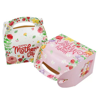 Dia das mães caixa portátil bênção de ação de graças caixa de presente quadrado grande caixa de doces caixa de papel pre