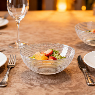 Tigela de salada Tigela grande Tigela de plástico transparente Tigela de cola resistente a choques Restaurante Copo de m