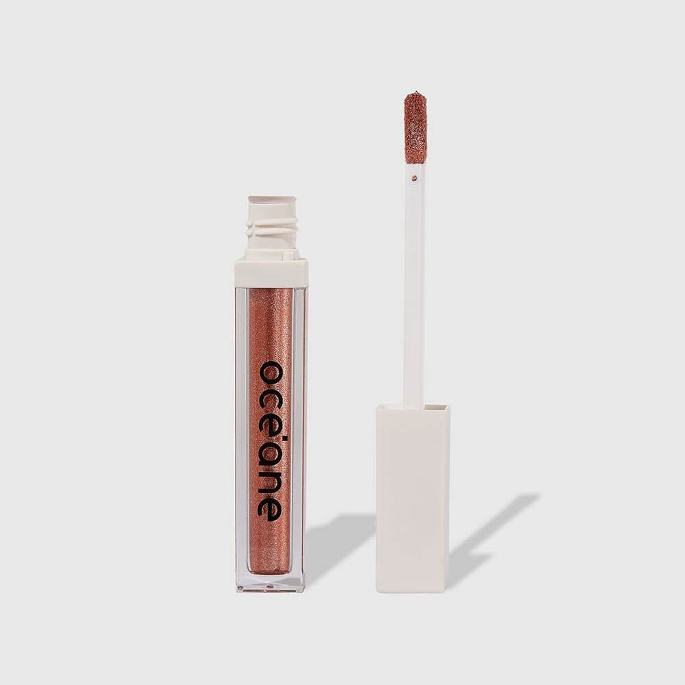 Sombra Líquida Pêssego - Shine & Glow Liquid Eyeshadow Soft Peach Océane Limited 4,2g