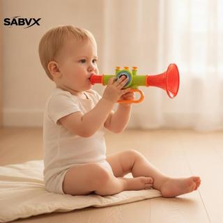 SABVX Apito De Desenho Animado Infantil Chifre E Adorável Brinquedo Musical Multicolorido Material Ecológico Para Viagen