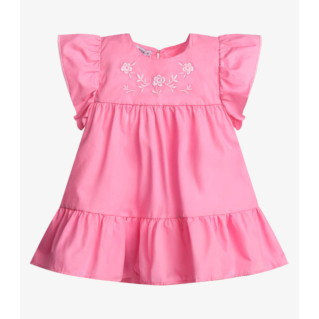 Vestido Infantil Menina Tricoline Trick Nick Rosa