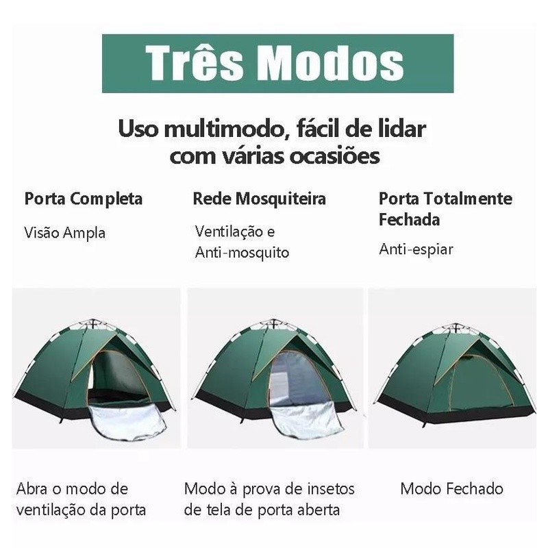 JOYFOX Barraca Camping Acampamento 4/5 Pessoas Automatica barraca de acampamento · foto 2