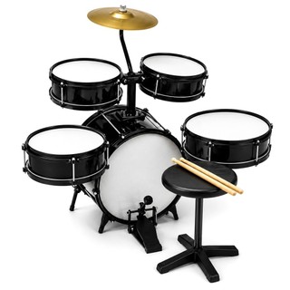 Bateria Infantil AM Profissional 2 Tons C/ Banquinho - Rock Baby