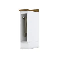 Balcão para Cozinha 20cm Porta Toalha com Tampo Emily Branco/HP/Nature Branco HP/Nature