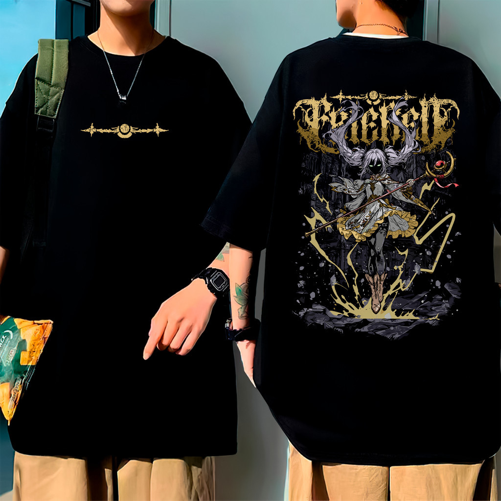 [Camiseta Premium em Algodão Puro]GXG Camiseta Estampada Oversized Anime Frieren Maga Unissex Feminino Masculino 100% Al