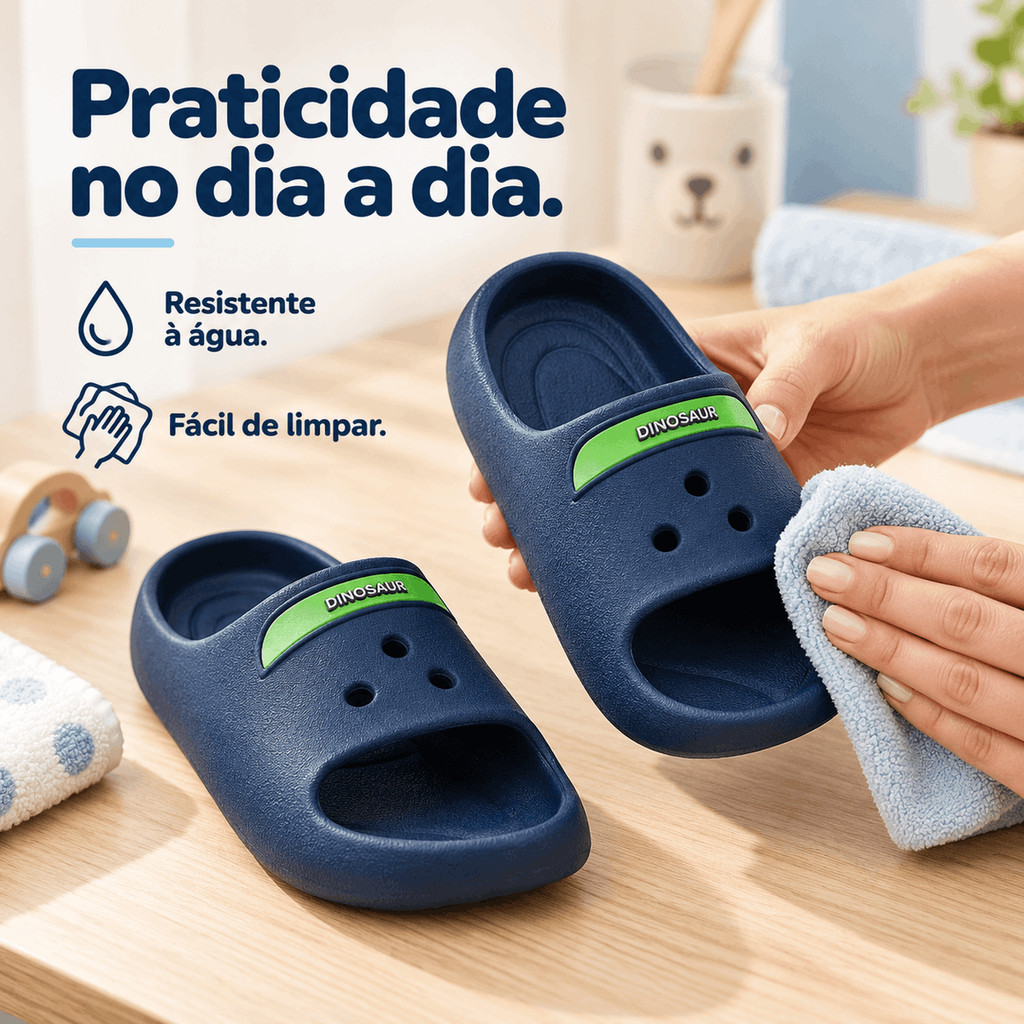 Chinelo Infantil Nuvem Fun Macio Leve Antiderrapante Desenho Animado Casual Confortável Moderno