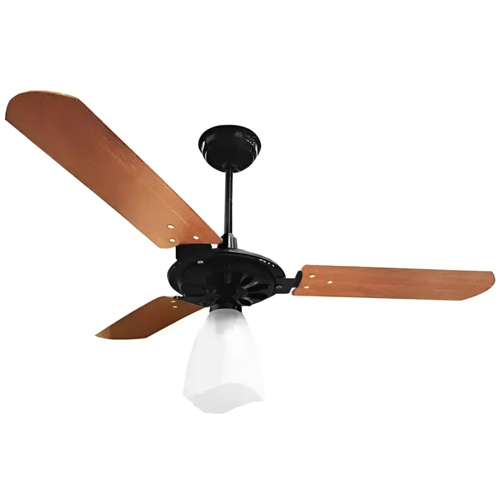 Imagem Ventilador de Teto 3 Pás 150w Yris Preto e Mogno 110v Ventex