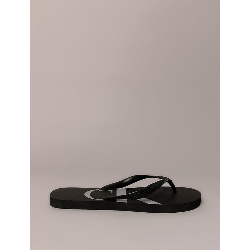Chinelo Masculino Calvin Klein Jeans Com Logo - Preto