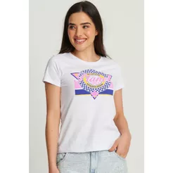 Camiseta Feminina Logo Vintage Planet Girls Branco