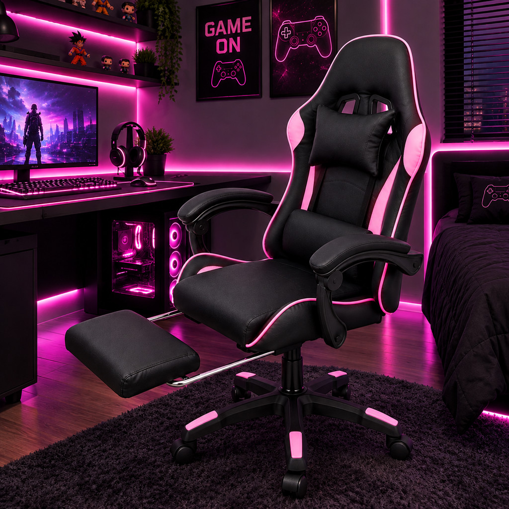 Imagem Cadeira Gamer Ergonômica Start Line Best Chair Escritório Giratória e Reclinável até 120kgs