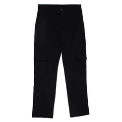 Calça Feminina Sawary Plus Size Cargo Sarja Preto