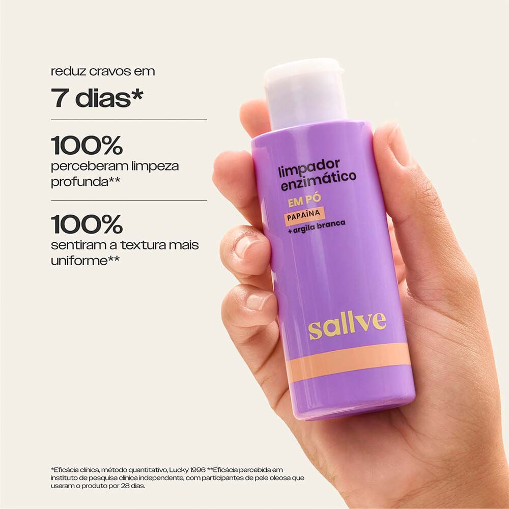 Limpeza Facial Sallve Limpador Enzimático em Pó 30g · foto 2