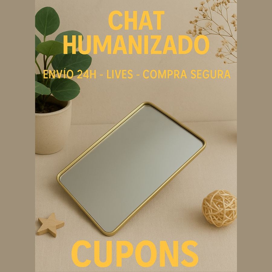 Bandeja Espelhada Multiuso Decorativa Banheiro Lavabo Decoração Dourada