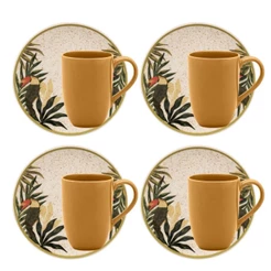 Jogo Lanche De 8 Peças Oxford Unni Tropicano