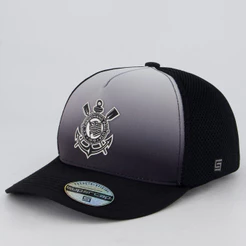 Boné Corinthians Americano Preto e Branco