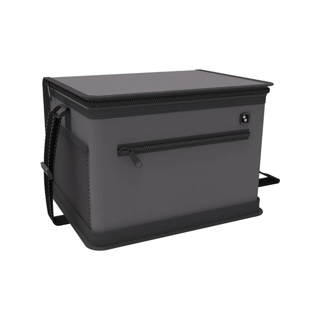 Bolsa Térmica Tropical 12 L Soprano Preta Cinza Conserva Bebidas e Alimentos