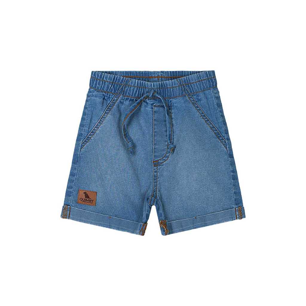 Bermuda Jeans para Bebê Menino Quimby em Oferta na Shopee