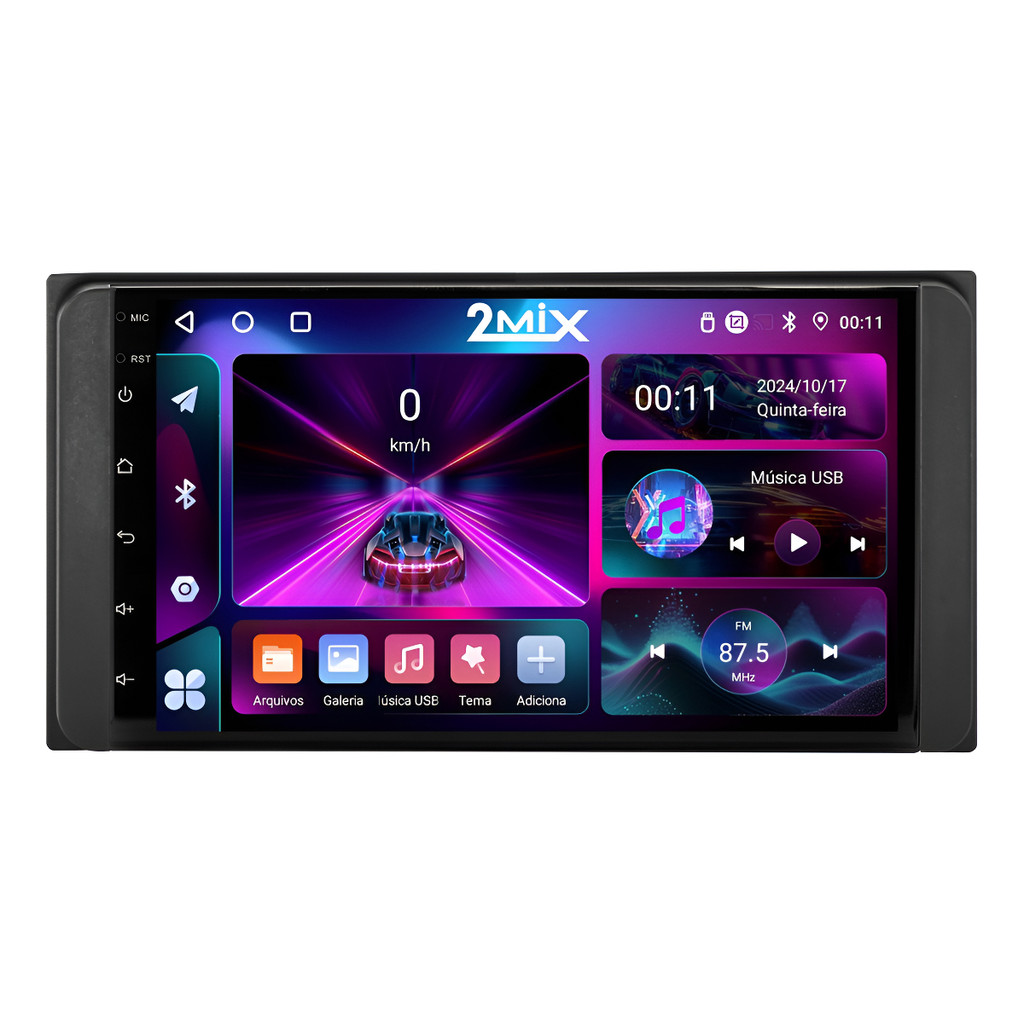 Multimidia Toyota Corolla Fielder Android 14 Carplay 64gb 7p