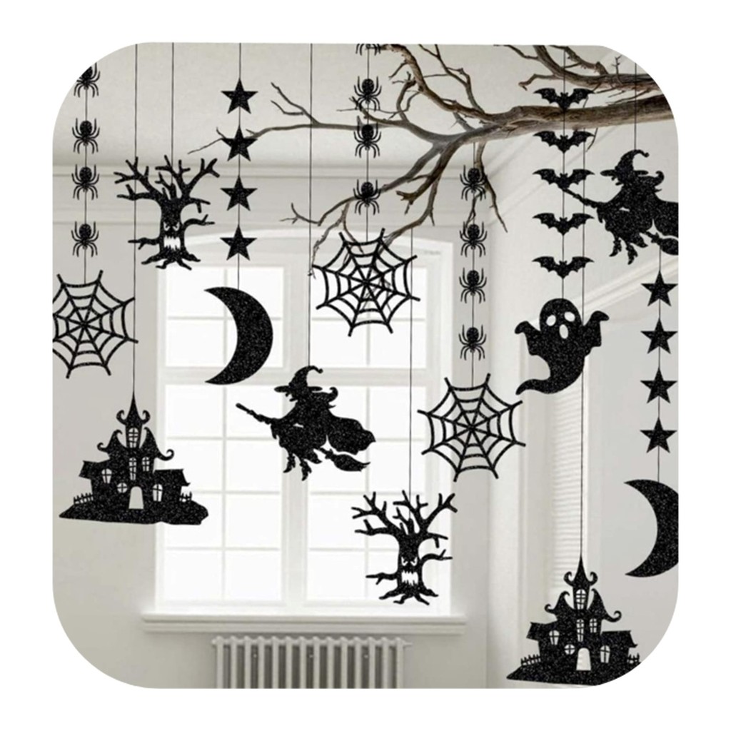 Cortina Decorativa Halloween Susto 1m - 6 Fiadas