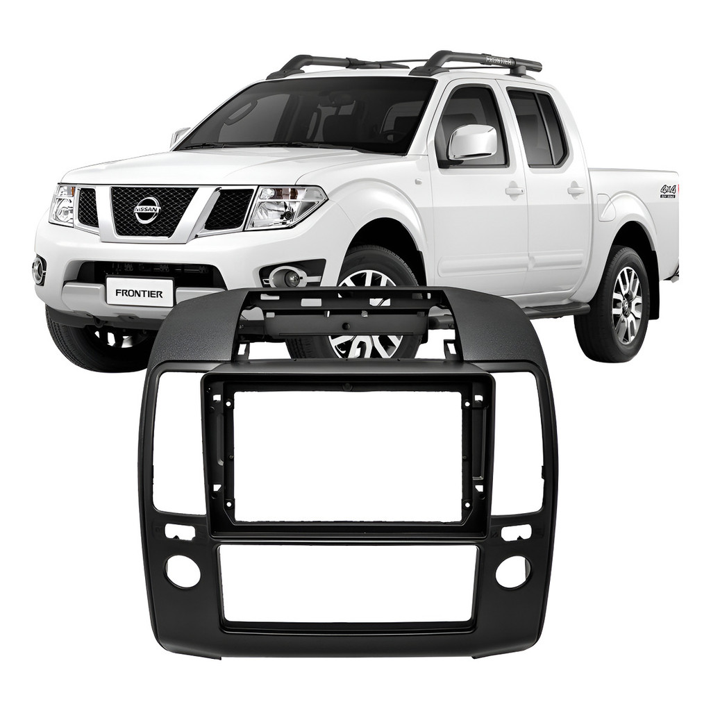 Moldura Central Multimidia 9'' Nissan Frontier 2008 A 2016