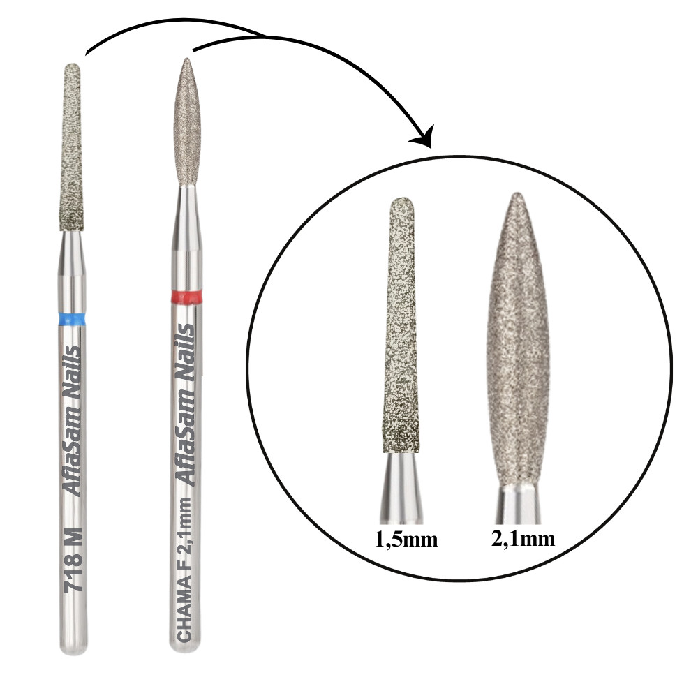 Broca Diamantada 718 + Chama 2,1mm Vermelha em Oferta na Shopee